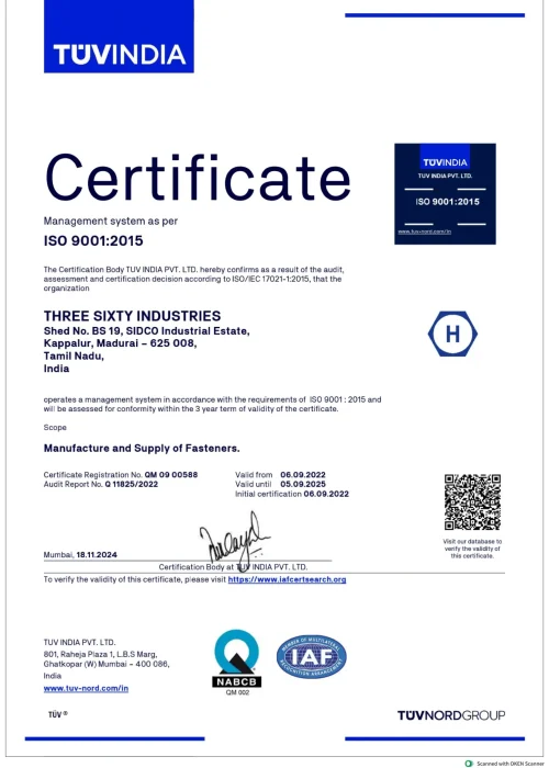 TSI ISO 9001 Certificate copy -